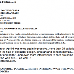 reported for wgsn letter from berlin art section by nextgurunow april 2011