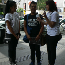 kimmy during a fashion interview in KL
