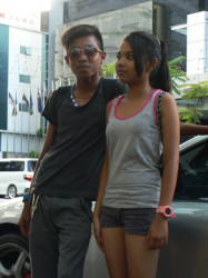 casual vintage looks in front of pavilion mall_a must see mall in kl